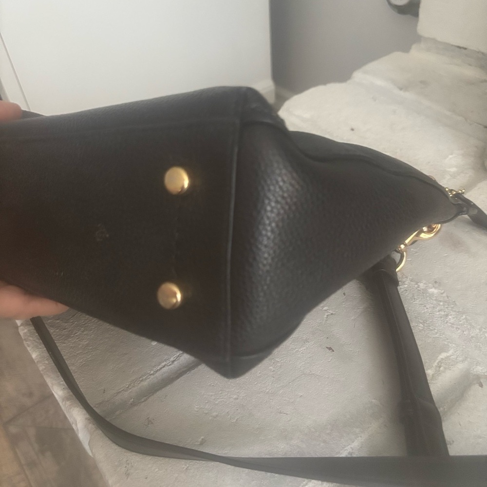 Coach Vintage Black pebbled leather shoulder bag, excellent condition! - Picture 10 of 13